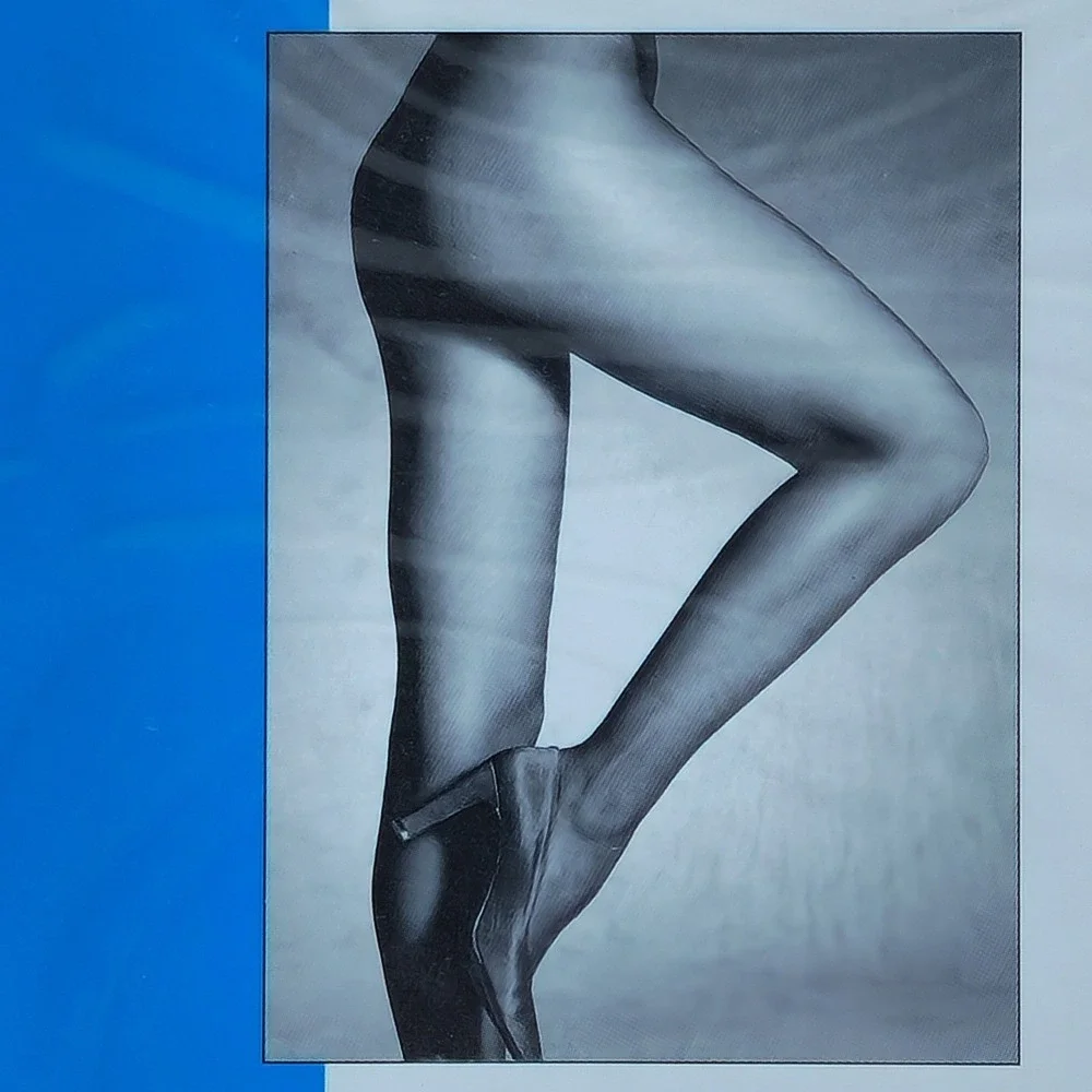 Lot 3-Made Italy Helene Oui Melita 15 Art 2104 Opaque Tights/Pantyhose Black M-L